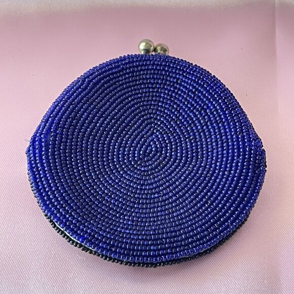 1940s Coin Purse Handmade Pouch Colorful Coin Purse Geometric Pattern Wallet - Picture 12 of 14